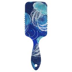 Blue Jellyfish Entwirrende Haarbürste Flexible Massageborsten Haarbürste Professionelle Haarbürste für alle Haartypen von ODAWA