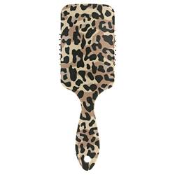 Entwirrende Haarbürste mit Leopardenmuster und Nylonborsten für Damen und Herren von ODAWA