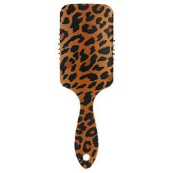 Leopard Getreide Entwirren Haarbürste Flexible Massage Borsten Haarbürste Professionelle Haarbürste für alle Haartypen von ODAWA