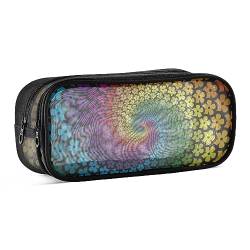 ODAWA Kaleidoscope Buntes Federmäppchen Große Gitter Mesh Tasche Große Kapazität Federmäppchen Zwei Fächer von ODAWA