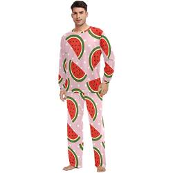 ODAWA Pyjama-Set, Wassermelone, 2-teilig, Pyjama-Set, Größe XXS-XXL, Rosa Wassermelone, Small von ODAWA