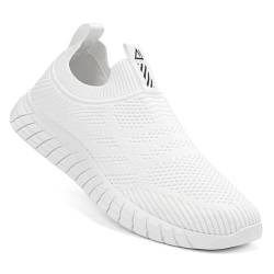 ODCKOI Slip On Sneaker Herren ohne schnürsenkel Turnschuhe rutschfest Sportschuhe Mesh Walkingschuhe Straßenlaufschuhe atmungsaktiv Jogging Sportsschuhe-BAISE-39 von ODCKOI