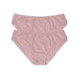 ODDO BODY Slip aus 100 % Bio-Baumwolle – weiche, fair gehandelte, atmungsaktive Pima-Baumwolle, entworfen für täglichen Komfort, Mauve, 2er-Pack, XS von ODDO BODY