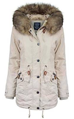 ODYSSEE Damen Parka, Größe:44, Farbe:beige von ODYSSEE