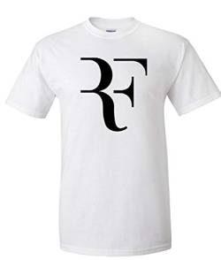 Roger- T-Shirt Men Fashion Federer Shirt Fitness Cotton Summer Tshirt Print Wear White M von OF