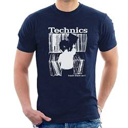 Technics T-Shirt Teach Them Well Vinyl DJ S39 Blue L von OF