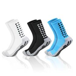 OFFCUP Fußball Socken, 2 Paare Grip Socken, Anti Rutsch Socken, Outdoor-Sport-Laufsocken atmungsaktiv Fußballsocken absorbiert Schweiß für Fussball Basketball Laufen Radfahren Marathon Wandern von OFFCUP