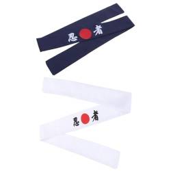 OFFSCH 2st Stirnband Mit Ninja-print Japanisches Kopftuch Japanische Haarband Männer Sonnenaufgang-stirnband Japanisches Stirnband Chinesisches Stirnband Sport Afrika Fräulein Baumwolle von OFFSCH