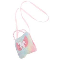 OFFSCH Einhorn-geldbörse Einhorn Umhängetasche Einhorn-Crossbody-geldbörse Geldbörsen Einhorn-Handtasche Einhorn-Tasche Einhorn-umhängetasche Tragetasche Stoff Kind Klein Schultertasche von OFFSCH