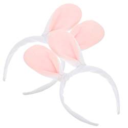 OHPHCALL 2St Hasenohr Stirnband tier haarreif tierohren haarreif frauen stirnbänder Kinderhaaraccessoires für Mädchen Haarschmuck Haarklammer Party-Kopfbedeckung Cosplay-Party-Haarspangen von OHPHCALL