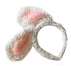 OHPHCALL Plüsch- -Stirnband Make-up-Haarband abschmink haarband Stirnbänder für Damen rosa Haarschmuck Gesichtswaschstirnband für Plüsch Katzenohren Stirnband bilden Ausgabekarte von OHPHCALL