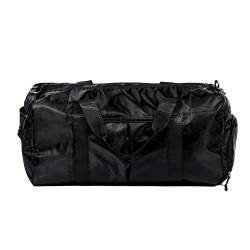 OHS Reisetasche, Weekend Holdall Reisetasche für Herren Duffle Bag Reisegepäck Urlaubstasche, Fluggesellschaft Carry On Faltbare Untersitz-Kabinenkoffer Sport Duffle - Schwarz, 46 x 23 x 24 cm, von OHS