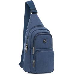 OIWAS Brusttasche Herren Sling Bag Schulter Rucksäcke Klein Crossbody Umhängetasche Tagepacks zum Radfahren, Outdoor Sports, Reise, Blau von OIWAS