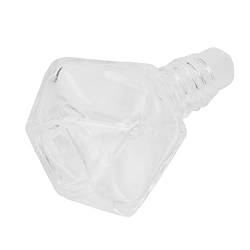 Roll-on-Parfümflasche, tragbare leere Roll-on-Parfümflasche transparentes langlebiges Glas 8 ml für Partys für Männer für Frauen für den Urlaub für den(Silberne Abdeckung + Glasperlen) von OKAT