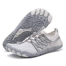 OKESYO Unisex Barfußschuhe Herren Damen Atmungsaktiv Traillaufschuhe rutschfest Badeschuhe Schnell Trocknend Wasserschuhe mit Breiter Zehenbox Gr. 35-47 (Gr.au) von OKESYO