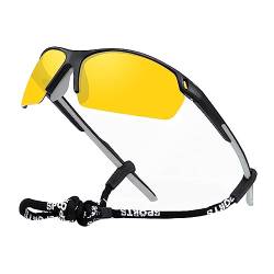 OKH Nacht Fahren Brille Nachtsichtgläser für Männer und Frauen blenden, um polarisierte nächtliche Fahrgläser Brille UV400 Schutz zu reduzieren von OKH