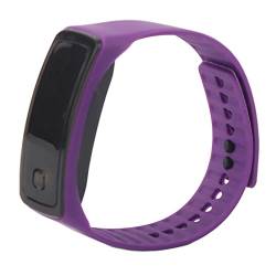 OKJHFD Sport-Armbanduhr, LED-Uhr, Sport-Silikonarmband, digitales 12-Stunden-Zifferblatt, elektronische Anzeige, Armbanduhr für Laufen, Klettern, Angeln im Freien (Purple) von OKJHFD