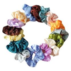 20 Stück einfarbige Haarbänder für Teenager: einfaches Haargummi für Damen von OLACD