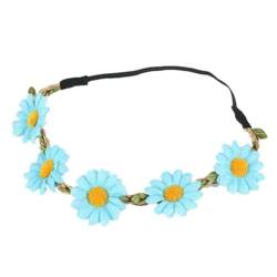 Leichtes Sonnenblumen-Haarband, Blumenkrone, realistische Girlande, Blumenkopfschmuck von OLACD