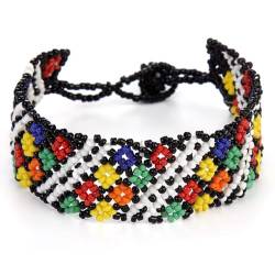 OLACD Bohemian-Armband, handgefertigt, mit Perlen, buntes Sommer-/Strand-Armband für Damen und Herren, 2, Rocailles von OLACD