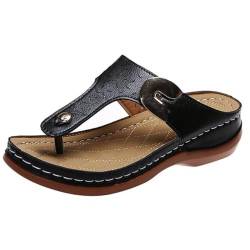 OLACD Klassische Damen-Sandalen: ergonomische Sommer-Flip-Flops für Mädchen, Damen, Teenager, modisch, lässig, Einheitsgröße, Kautschuk von OLACD