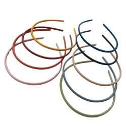Schmales Stirnband-Set in einfarbigen Farben, 9 Stück, rutschfeste, matte Oberfläche für vielseitiges Styling von OLACD