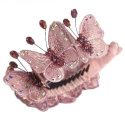Schmetterling Mode Strass Pferdeschwanz Elegant Causal Clip Einfache Kreative Haarhalter Dekorative Dutt Clip von OLACD