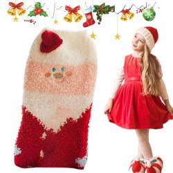 Flauschige Tiersocken | Kuschelig warme Fuzzy-Socken | Flauschige Damensocken für Weihnachten, bequeme Socken für den Winter drinnen oder Weihnachten Olcana von OLCANA