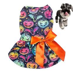 Halloween-Haustierkleidung - Hunde-Halloween-Kleid,Lustige Halloween-Haustierkleidung mit Fliege für kleine Hunde, Katzen und Welpen Olcana von OLCANA