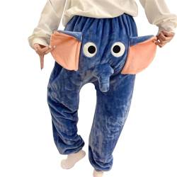 Nachtwäsche-Hosen für Männer, Winter-Pyjama-Hosen | 3D-Elefant-Herren-Nachtwäschehose,Nachtkleidungshosen, Nachtwäschehosen für Frauen, Männer für zu Hause, auf Reisen Olcana von OLCANA