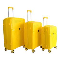 OLEY Premium Leichtgewicht Koffer,Hartschalen-Handgepäck oder Check-in Gepäck, integriertes TSA Schloss, 3 Set (Cabin 20" + Medium 24" + Large 28"), Erweiterbares Gepäckstück mit Rollen von OLEY