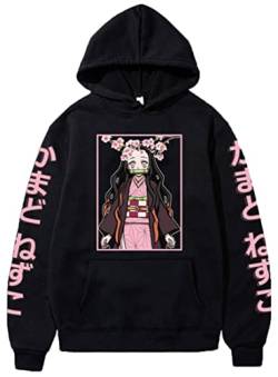 OLIPHEE Unisex Hoodie Fashion Casual Sweatshirt Cosplay Kostüm (L,Aschwarz-2) von OLIPHEE