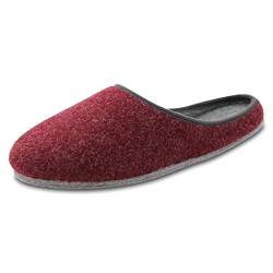 OLShop AG Damen Rot Filz Pantoffeln mit Filzsohle Gr. 38 von OLShop AG