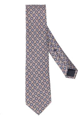 OLYMP SIGNATURE Krawatte braun/blau, Gemustert von OLYMP SIGNATURE