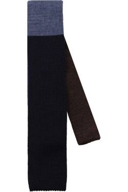 OLYMP SIGNATURE Slim Krawatte blau/braun, Zweifarbig von OLYMP SIGNATURE