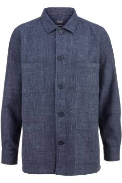 OLYMP SIGNATURE Soft Business Tailored Fit Hemdjacke nachtblau, Einfarbig von OLYMP SIGNATURE