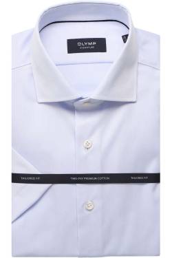 OLYMP SIGNATURE Tailored Fit Hemd Kurzarm hellblau von OLYMP SIGNATURE