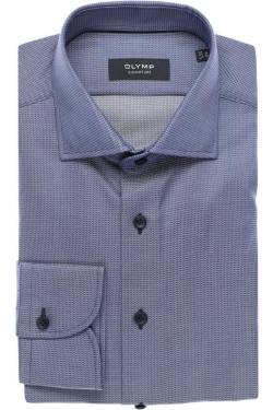 OLYMP SIGNATURE Tailored Fit Hemd dunkelblau, Strukturiert von OLYMP SIGNATURE