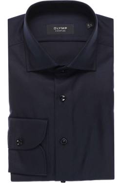 OLYMP SIGNATURE Tailored Fit Hemd nachtblau, Einfarbig von OLYMP SIGNATURE