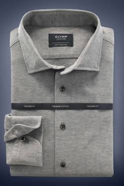 OLYMP SIGNATURE Tailored Fit Hemd silbergrau, 0 von OLYMP SIGNATURE