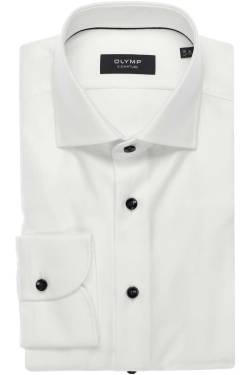 OLYMP SIGNATURE Tailored Fit Hemd weiss, Einfarbig von OLYMP SIGNATURE