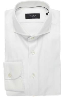 OLYMP SIGNATURE Tailored Fit Hemd weiss, Einfarbig von OLYMP SIGNATURE