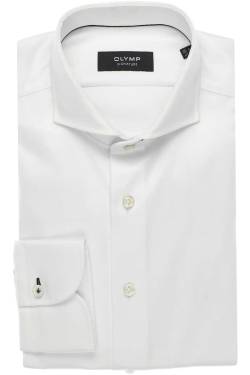 OLYMP SIGNATURE Tailored Fit Hemd weiss, Einfarbig von OLYMP SIGNATURE