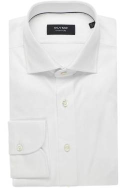 OLYMP SIGNATURE Tailored Fit Hemd weiss, Strukturiert von OLYMP SIGNATURE