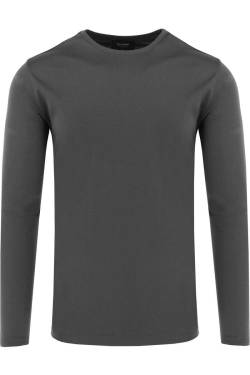 OLYMP SIGNATURE Tailored Fit Longsleeve grau, Einfarbig von OLYMP SIGNATURE