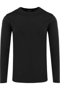 OLYMP SIGNATURE Tailored Fit Longsleeve schwarz, Einfarbig von OLYMP SIGNATURE