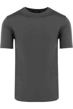 OLYMP SIGNATURE Tailored Fit T-Shirt Rundhals grau, Einfarbig von OLYMP SIGNATURE