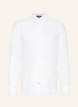 Olymp Signature Leinenhemd Tailored Fit weiss von OLYMP SIGNATURE