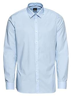 Herren Hemd No. 6 Super Slim Fit Langarm blau, size S von OLYMP