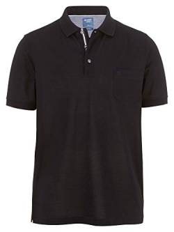OLYMP Herren Polo Shirt Kurzarm Casual Polo,Einfarbig,modern fit,Schwarz 68,S von OLYMP